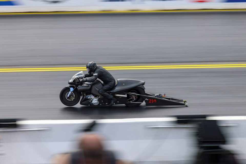 Jörg Lymant auf seinem Pro Stock Bike